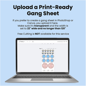 Upload Print-Ready Gang Sheets (DTF)